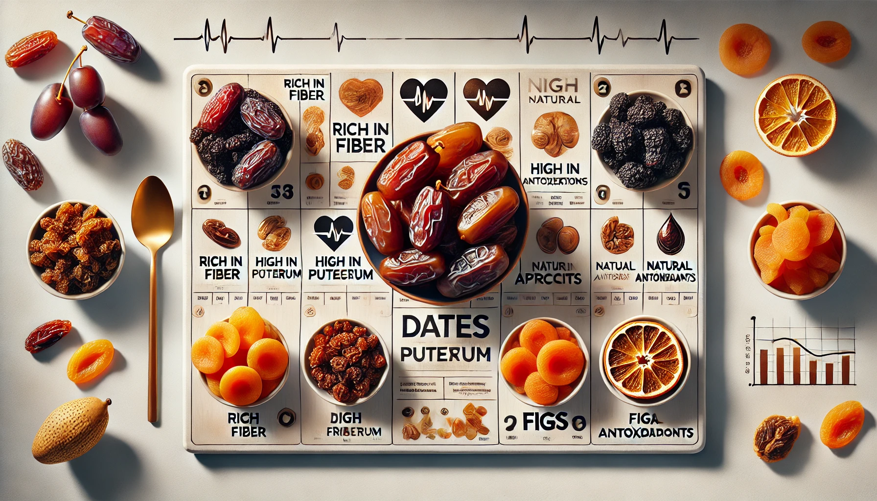 ترکیبات مغذی خرما در مقایسه با سایر میوههای خشک